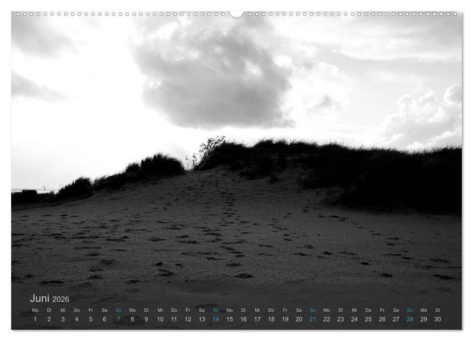 Seestücke. Schwarzweiße Nordseeimpressionen 2026 (CALVENDO Wandkalender 2026)