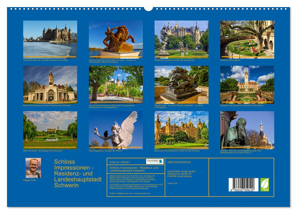 Schloss Impressionen - Residenz- und Landeshauptstadt Schwerin (CALVENDO Premium Wandkalender 2026)