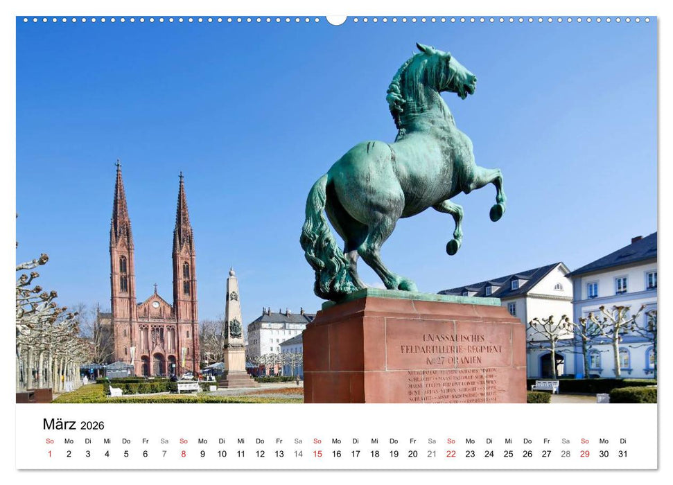 Highlights von Wiesbaden (CALVENDO Premium Wandkalender 2026)