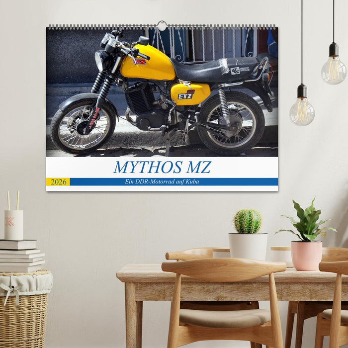 Mythos MZ - Ein DDR-Motorrad auf Kuba (CALVENDO Wandkalender 2026)