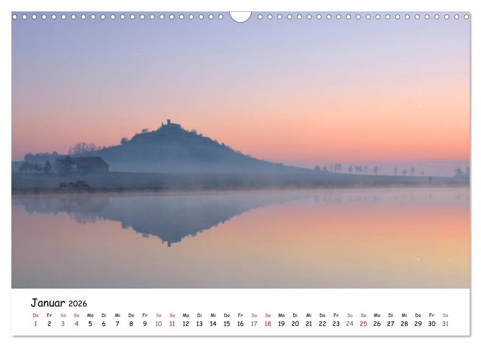 Morgendliche Stimmungen in Nordhessen (CALVENDO Wandkalender 2026)