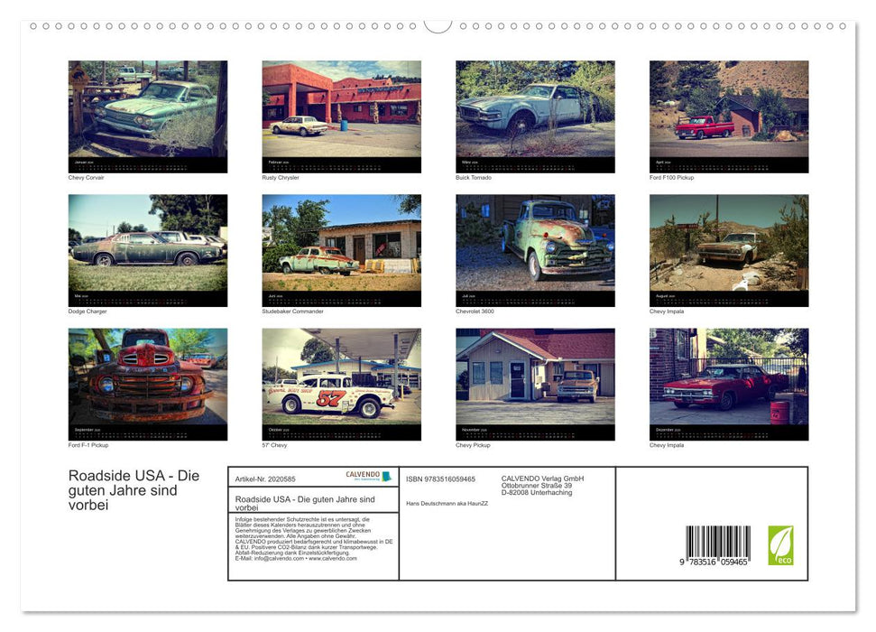 Roadside USA - Die guten Jahre sind vorbei (CALVENDO Premium Wandkalender 2026)