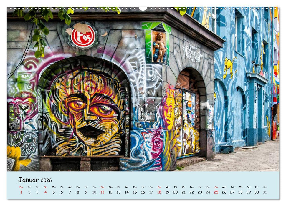 Düsseldorf - Die Kiefernstraße (CALVENDO Premium Wandkalender 2026)
