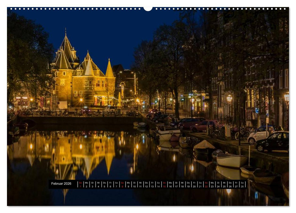 Amsterdam - Impressionen aus dem Grachtengordel (CALVENDO Wandkalender 2026)
