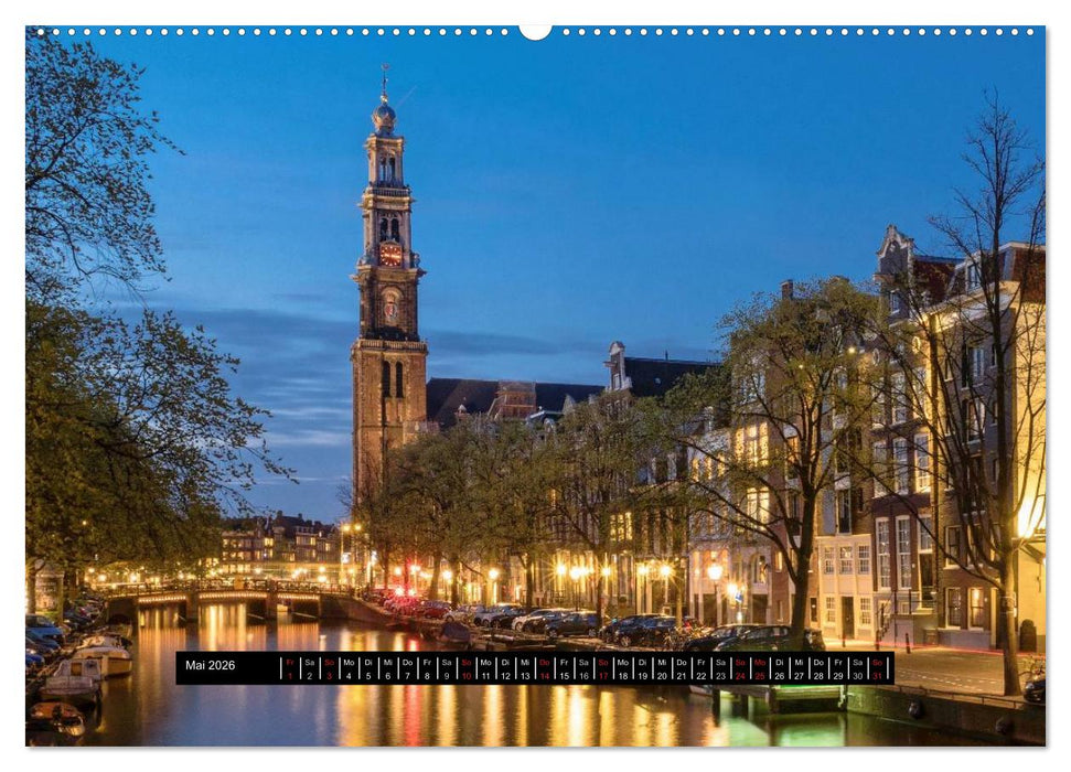 Amsterdam - Impressionen aus dem Grachtengordel (CALVENDO Wandkalender 2026)