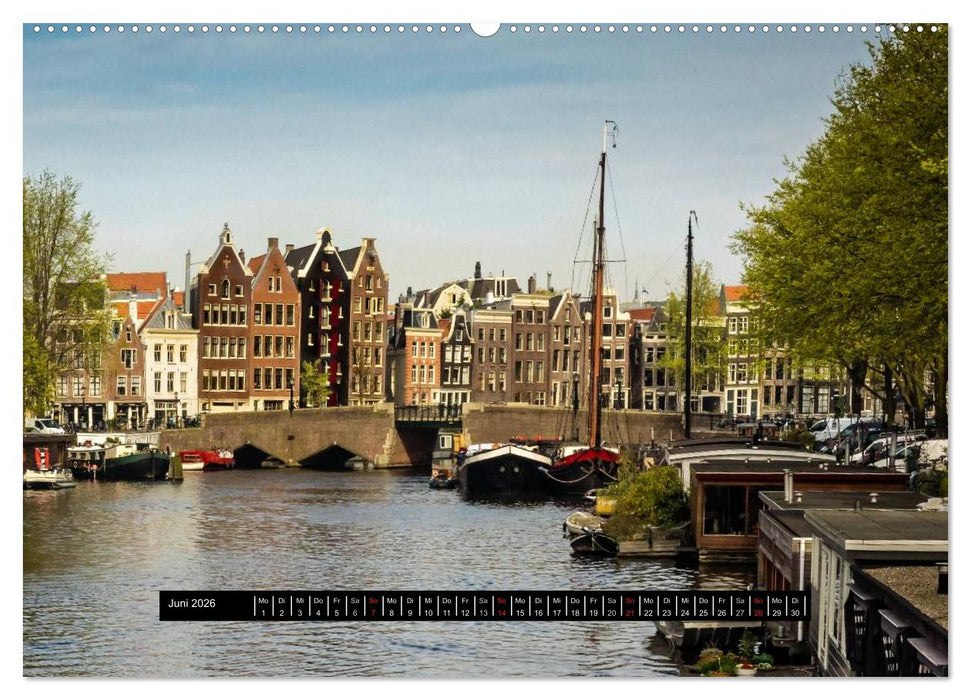 Amsterdam - Impressionen aus dem Grachtengordel (CALVENDO Wandkalender 2026)