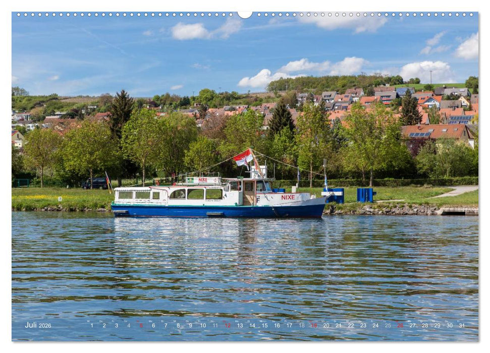 Mainfähren in Franken (CALVENDO Premium Wandkalender 2026)