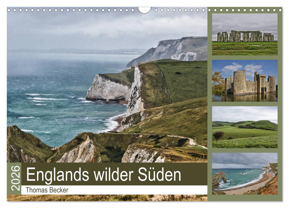 Englands wilder Süden (CALVENDO Wandkalender 2026)