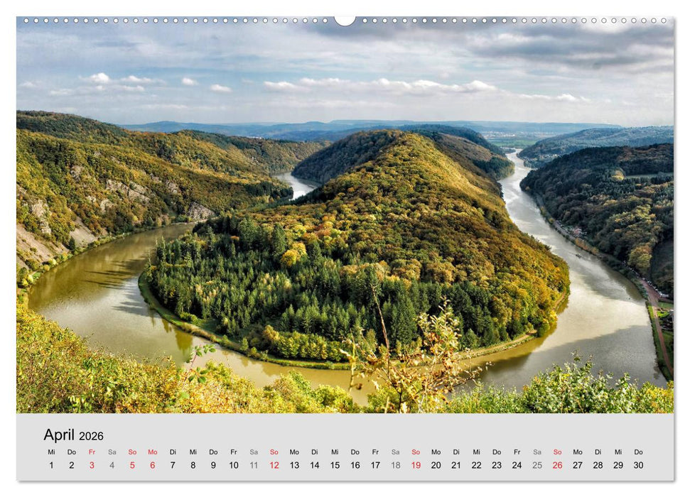 Saarland - unbekannte Schönheit (CALVENDO Wandkalender 2026)