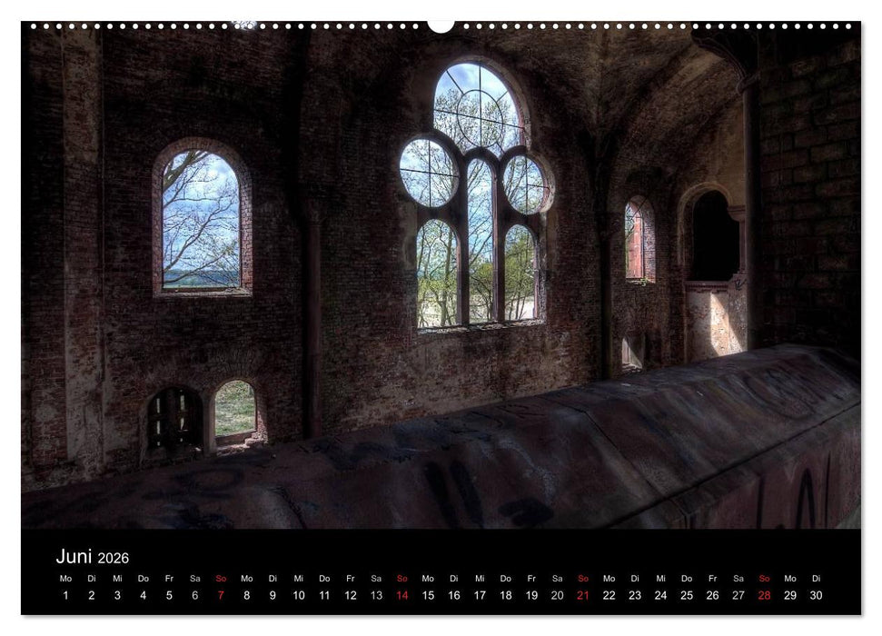 Verlassene Ort - Kirchen (CALVENDO Premium Wandkalender 2026)