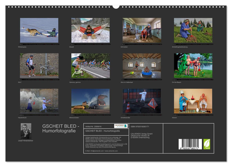 GSCHEIT BLED - Humorfotografie (CALVENDO Premium Wandkalender 2026)