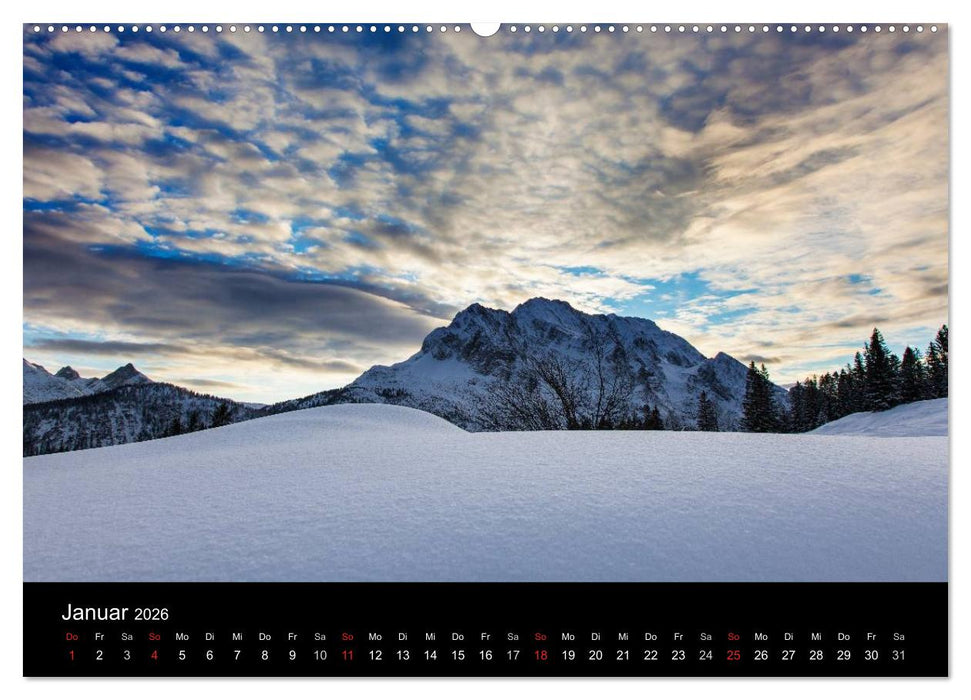 Bergblicke - Elmau (CALVENDO Premium Wandkalender 2026)