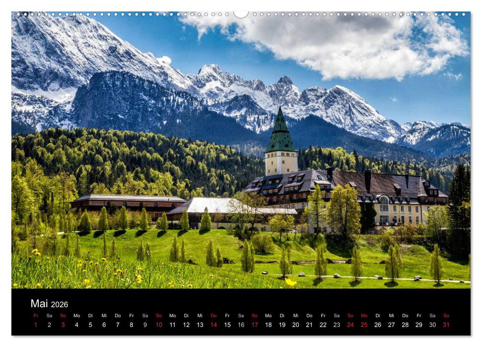 Bergblicke - Elmau (CALVENDO Premium Wandkalender 2026)