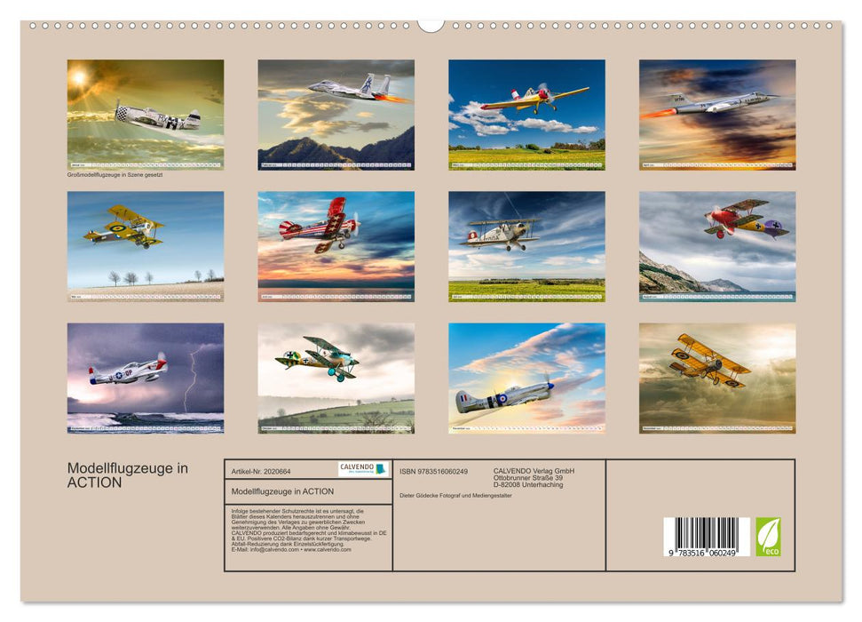 Modellflugzeuge in ACTION (CALVENDO Premium Wandkalender 2026)