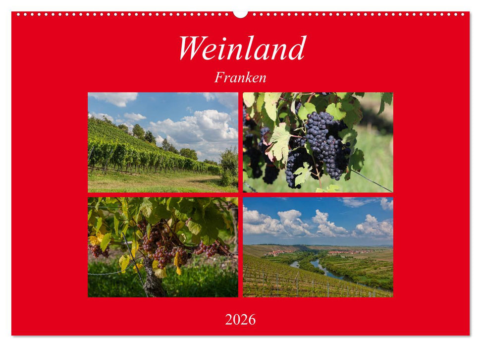 Weinland Franken (CALVENDO Wandkalender 2026)