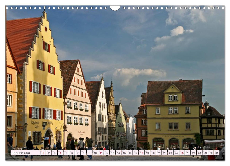 Romantisches Rothenburg ob der Tauber (CALVENDO Wandkalender 2026)