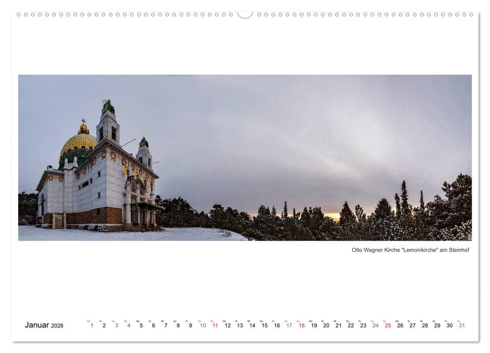 Wien Panoramen (CALVENDO Premium Wandkalender 2026)