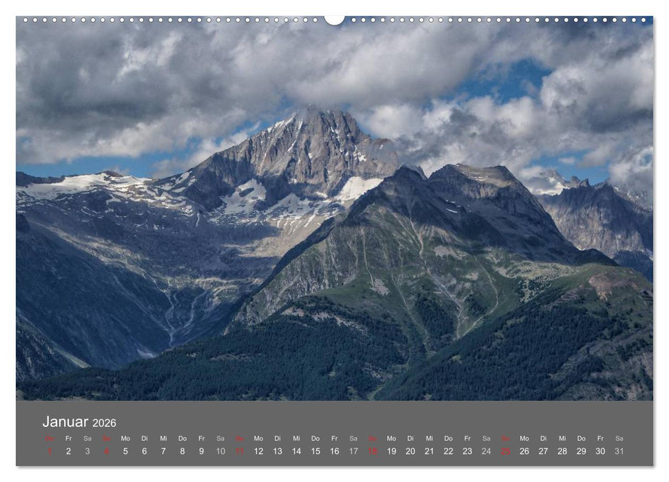 Wallis. Perle der Schweiz (CALVENDO Premium Wandkalender 2026)