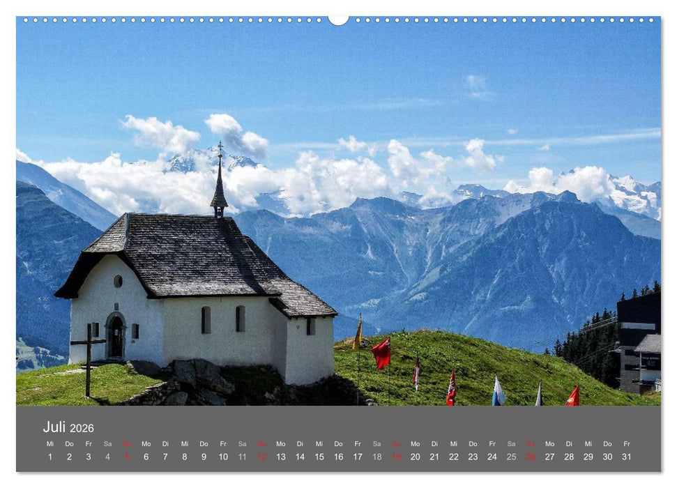 Wallis. Perle der Schweiz (CALVENDO Premium Wandkalender 2026)