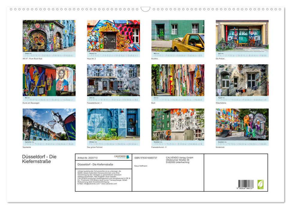 Düsseldorf - Die Kiefernstraße (CALVENDO Wandkalender 2026)
