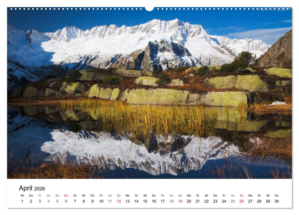 BERGSEEN Schweizer Alpen (CALVENDO Premium Wandkalender 2026)