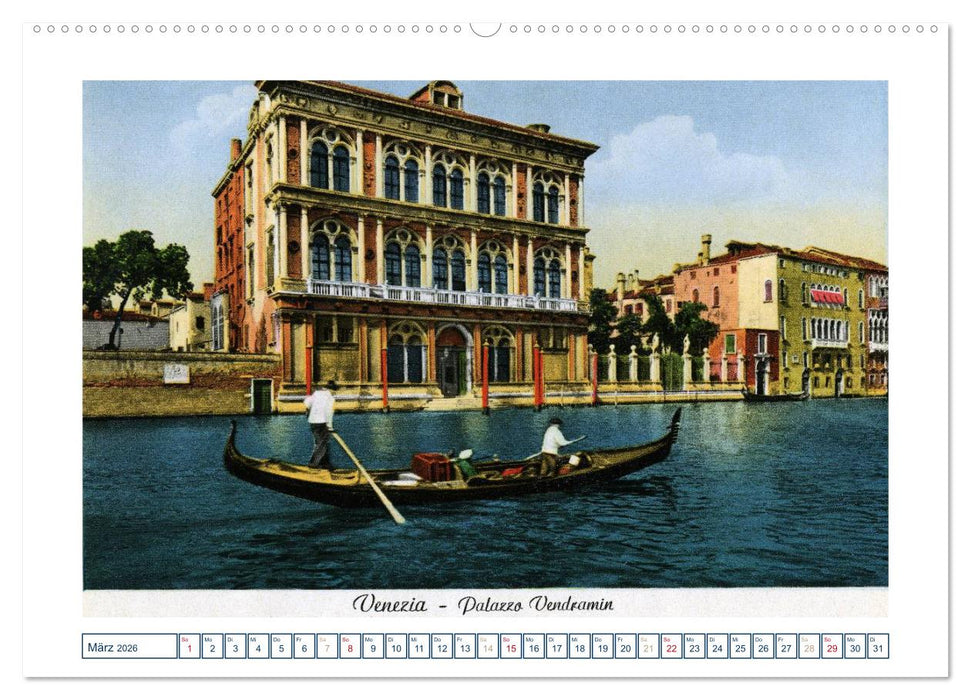Erinnerungen an das alte Venedig: Historische Stiche von der Lagunenstadt (CALVENDO Premium Wandkalender 2026)