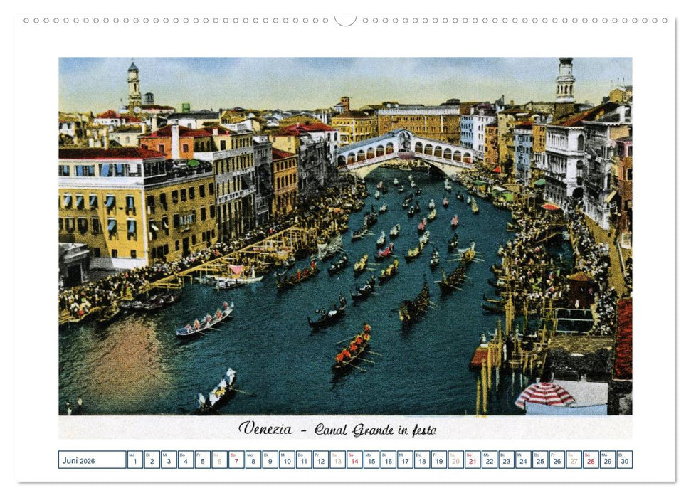Erinnerungen an das alte Venedig: Historische Stiche von der Lagunenstadt (CALVENDO Premium Wandkalender 2026)