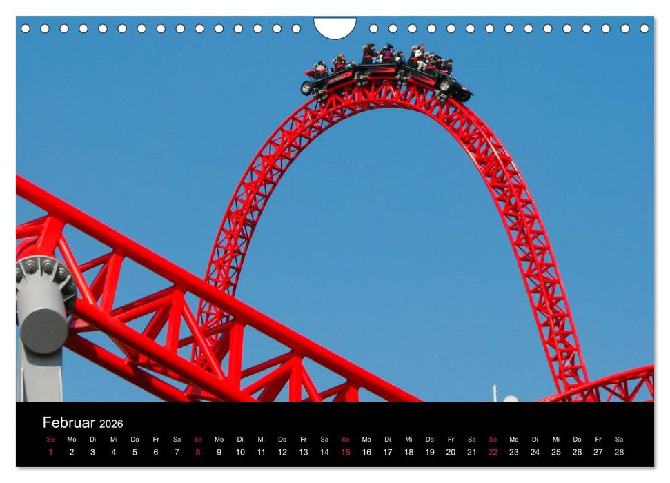 Made for Fear - Der Achterbahnkalender (CALVENDO Wandkalender 2026)