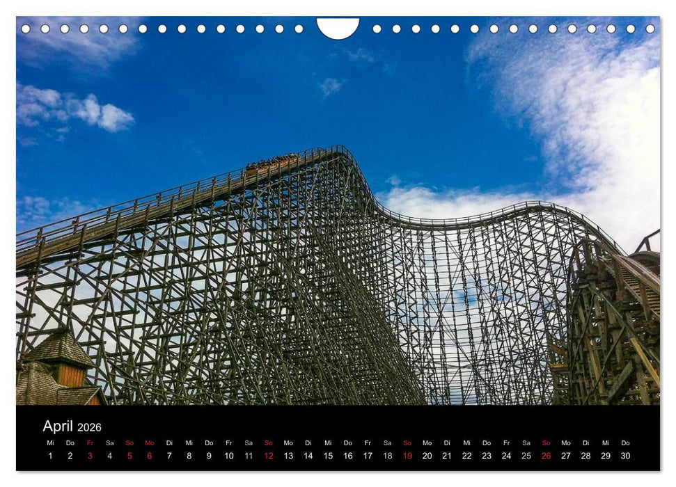 Made for Fear - Der Achterbahnkalender (CALVENDO Wandkalender 2026)