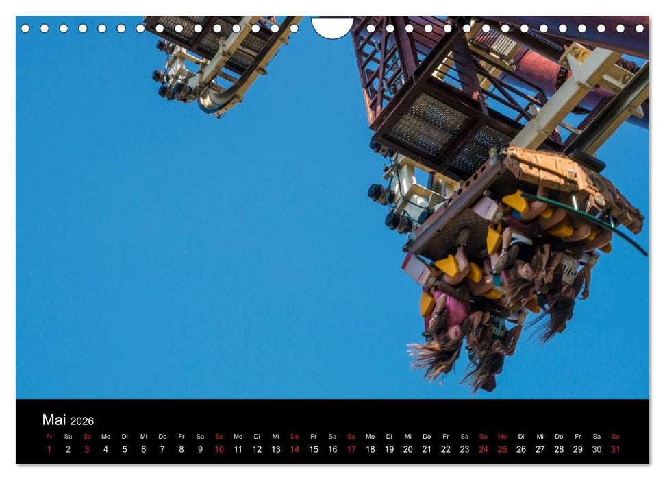 Made for Fear - Der Achterbahnkalender (CALVENDO Wandkalender 2026)