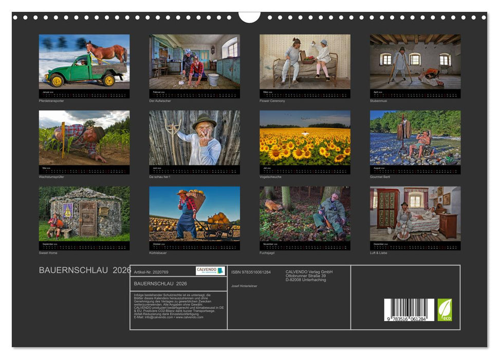 BAUERNSCHLAU 2026 (CALVENDO Wandkalender 2026)