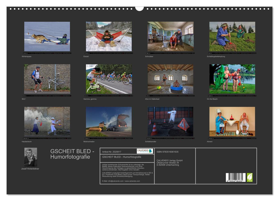 GSCHEIT BLED - Humorfotografie (CALVENDO Wandkalender 2026)
