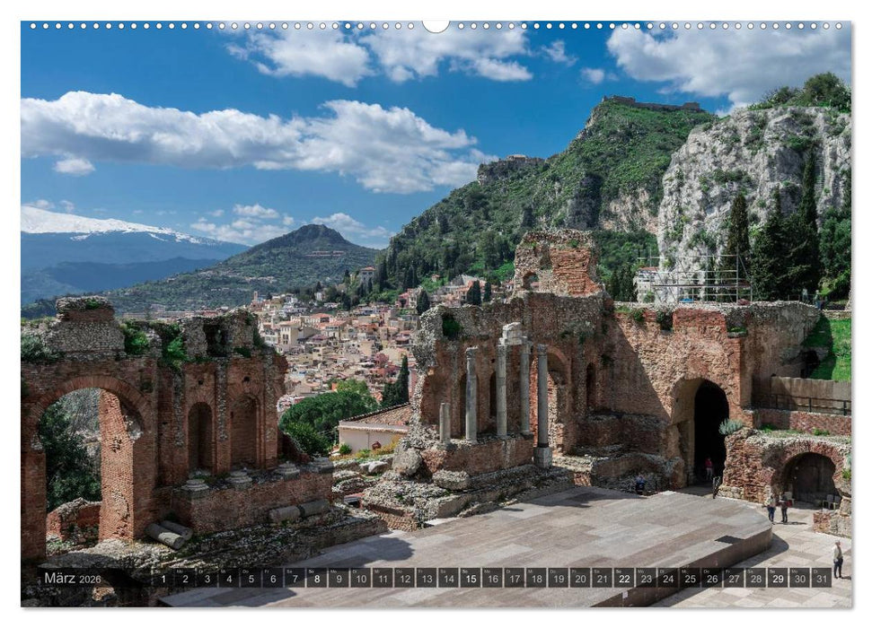 Sizilien – Landschaft und Architektur (CALVENDO Wandkalender 2026)