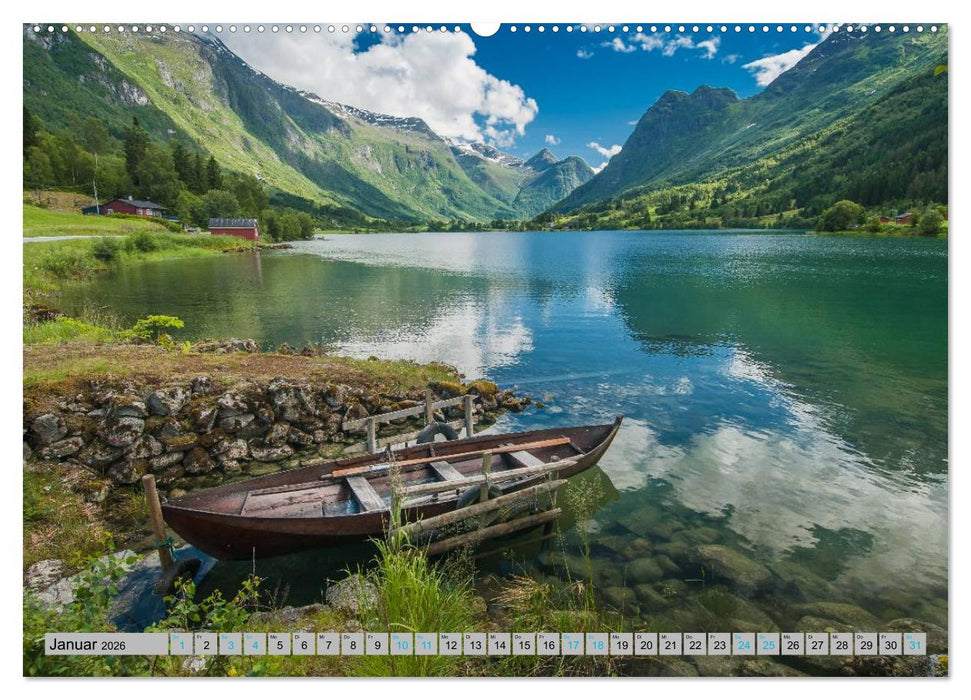Sommer in Norwegen (CALVENDO Premium Wandkalender 2026)