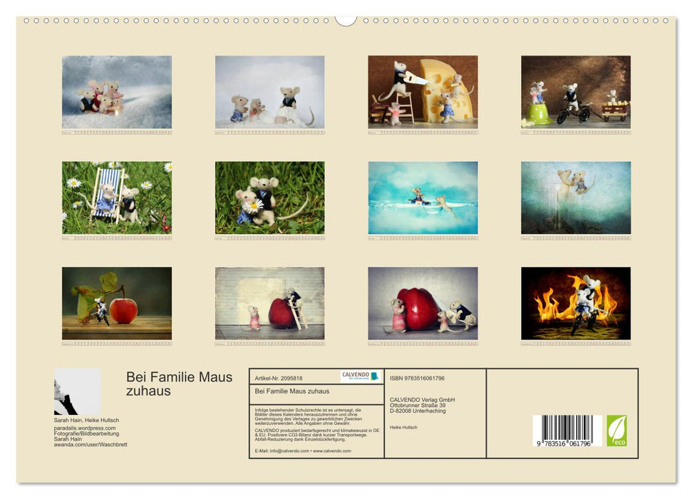 Bei Familie Maus zuhaus (CALVENDO Premium Wandkalender 2026)