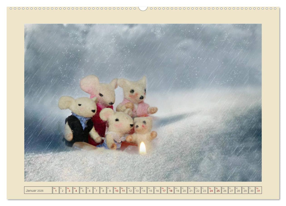 Bei Familie Maus zuhaus (CALVENDO Premium Wandkalender 2026)