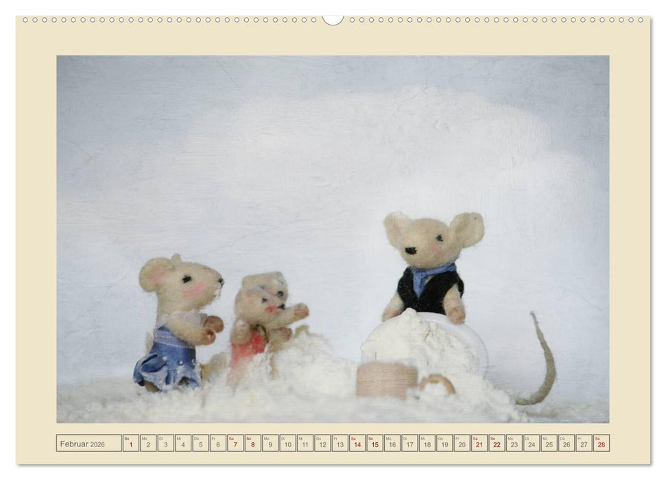 Bei Familie Maus zuhaus (CALVENDO Premium Wandkalender 2026)