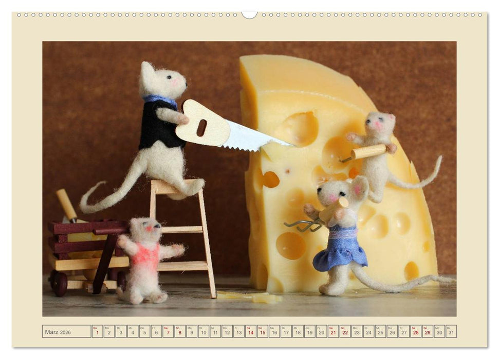 Bei Familie Maus zuhaus (CALVENDO Premium Wandkalender 2026)