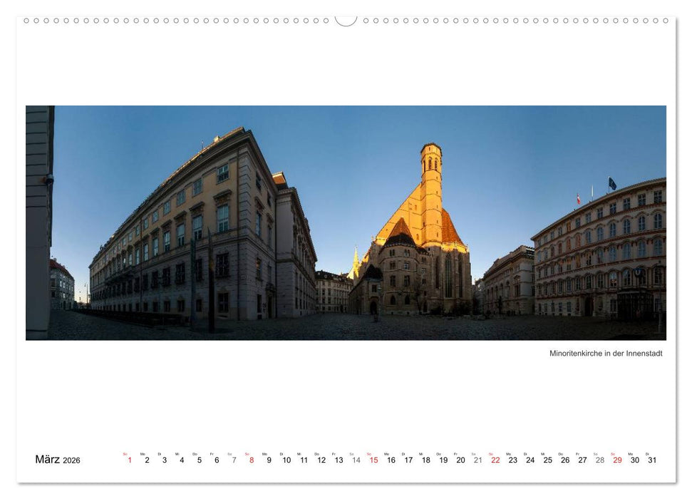 Wien Panoramen (CALVENDO Wandkalender 2026)