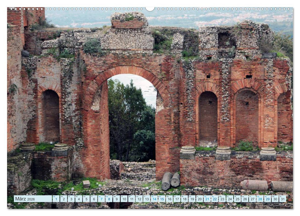 Taormina Siziliens Perle (CALVENDO Wandkalender 2026)