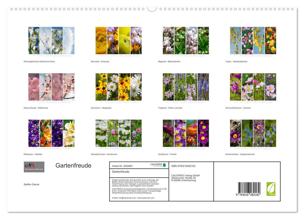 Gartenfreude (CALVENDO Premium Wandkalender 2026)