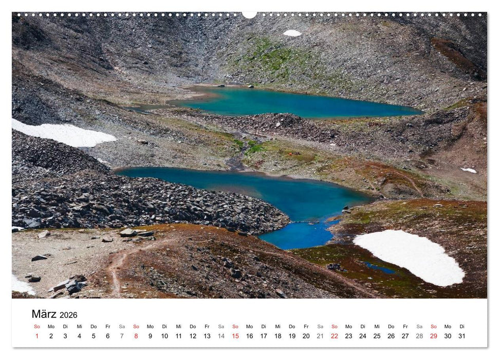BERGSEEN Schweizer Alpen (CALVENDO Wandkalender 2026)