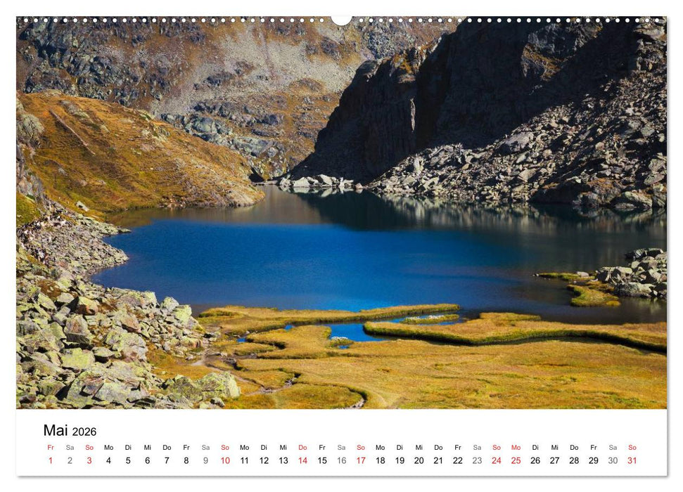 BERGSEEN Schweizer Alpen (CALVENDO Wandkalender 2026)