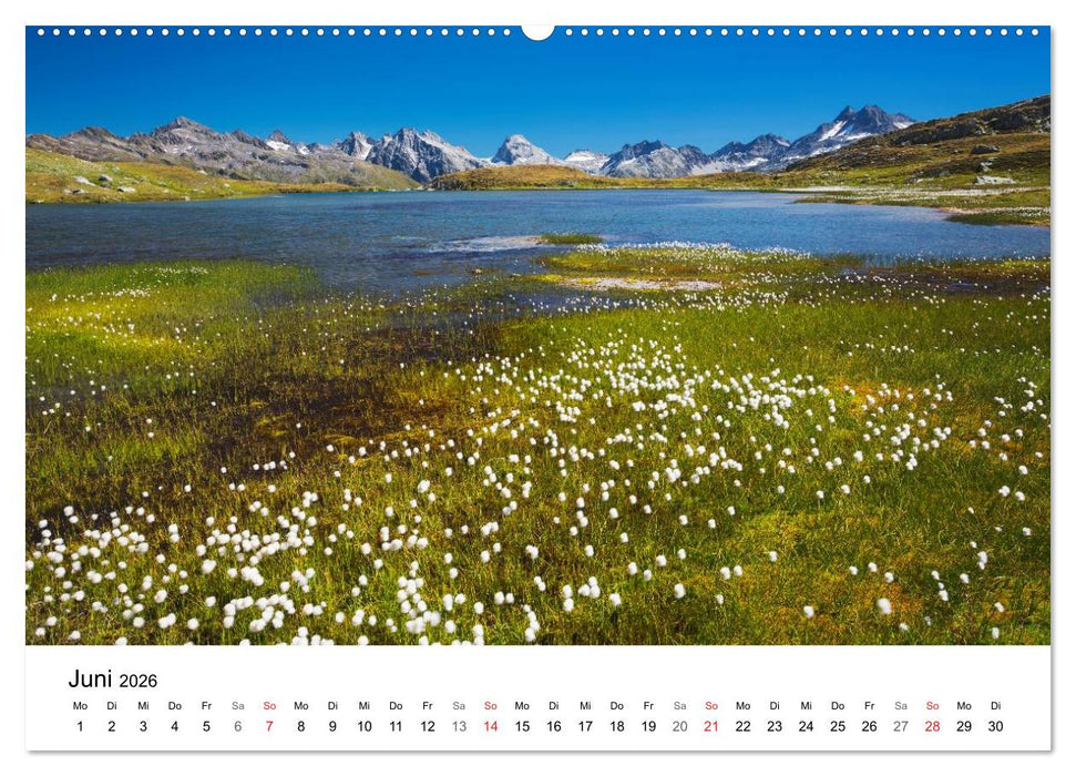 BERGSEEN Schweizer Alpen (CALVENDO Wandkalender 2026)