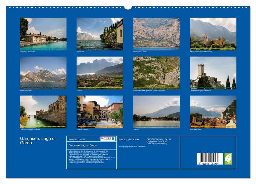 Gardasee. Lago di Garda (CALVENDO Premium Wandkalender 2026)