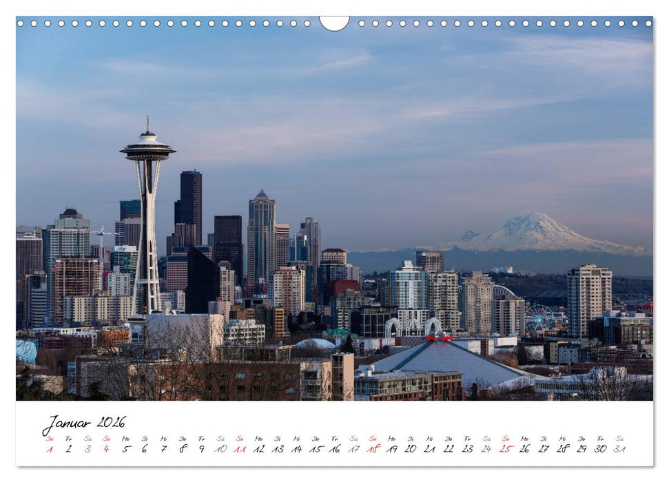 Eine Reise nach Seattle (CALVENDO Wandkalender 2026)