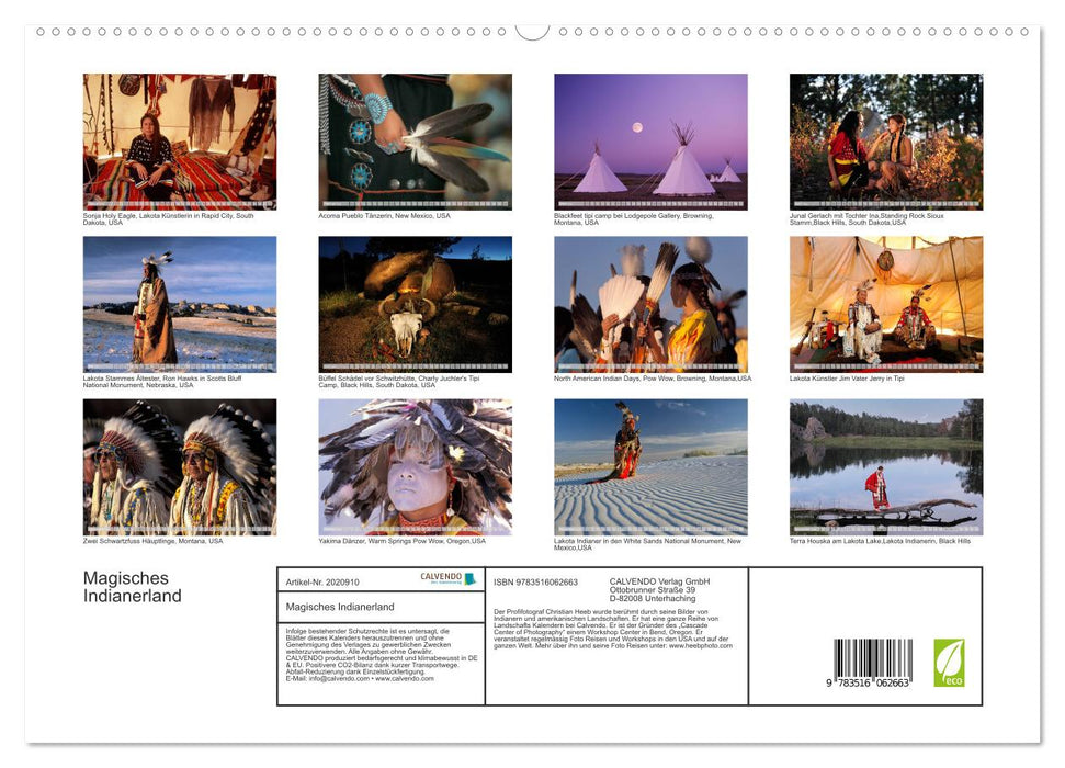 Magisches Indianerland (CALVENDO Premium Wandkalender 2026)