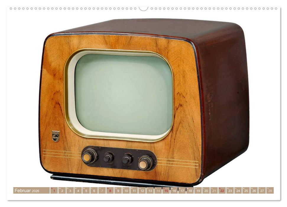 Fernseher der 1950er bis 70er Jahre: In die Röhre geguckt (CALVENDO Wandkalender 2026)