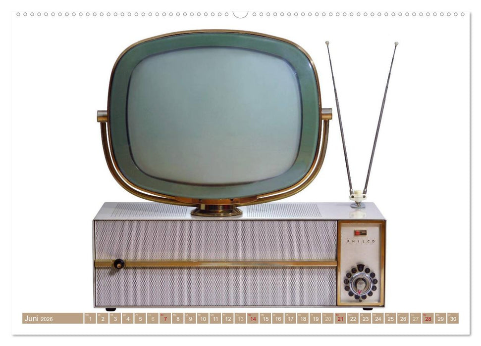 Fernseher der 1950er bis 70er Jahre: In die Röhre geguckt (CALVENDO Wandkalender 2026)