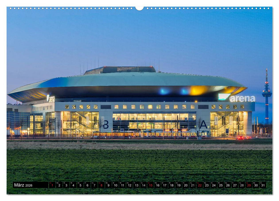 Mannheim Modern. Zeitgenössische Architektur in der Quadratestadt. (CALVENDO Premium Wandkalender 2026)